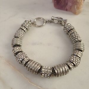 Banana Republic Pave Elegant Silver-Tone Bracelet
